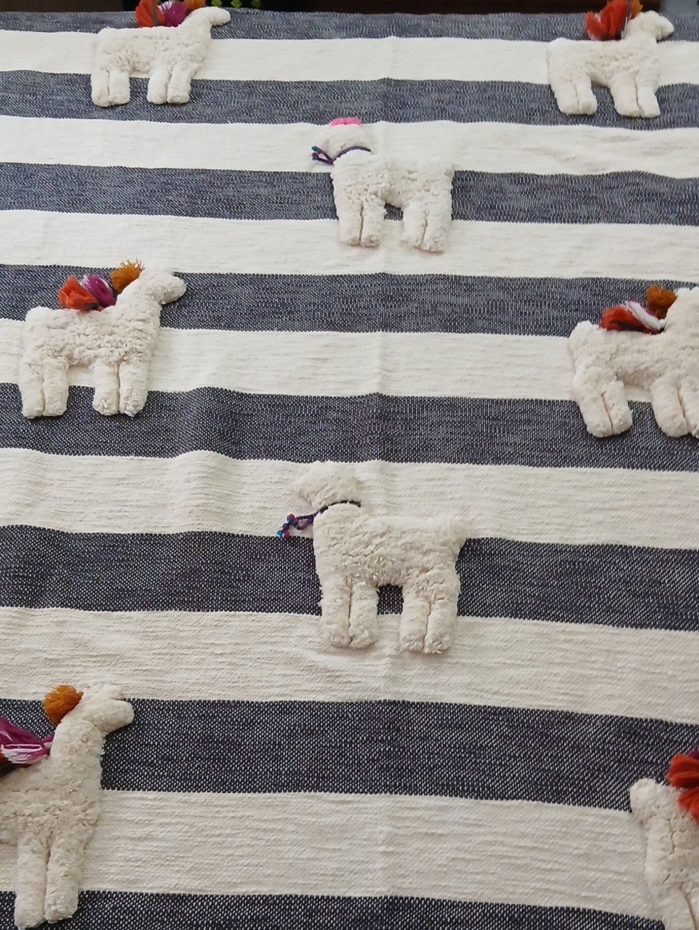 Anthropologie Tufted Llama Throw